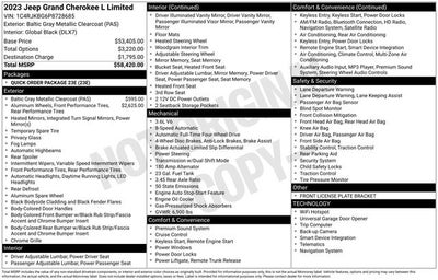 2023 Jeep Grand Cherokee L Limited 4x4