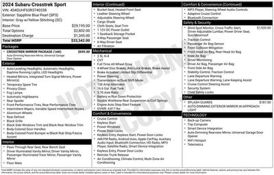 2024 Subaru Crosstrek Sport