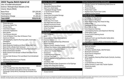 2023 Toyota RAV4 Hybrid LE