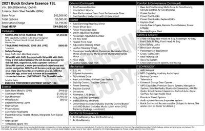 2021 Buick Enclave Essence