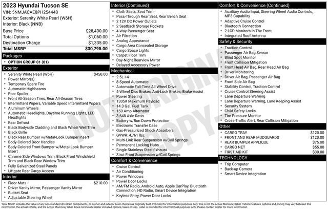 2023 Hyundai TUCSON SE