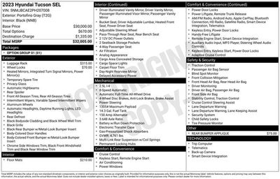 2023 Hyundai TUCSON SEL