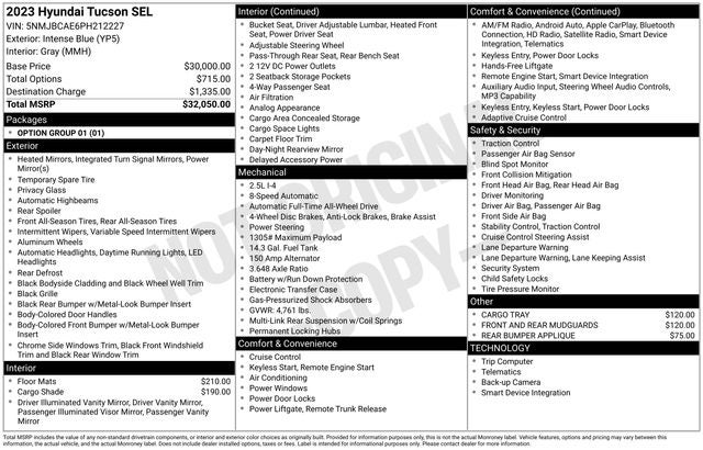 2023 Hyundai TUCSON SEL