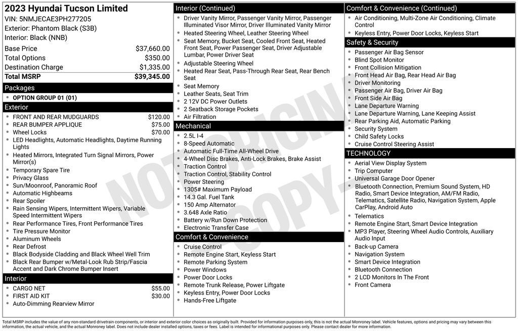 2023 Hyundai TUCSON Limited