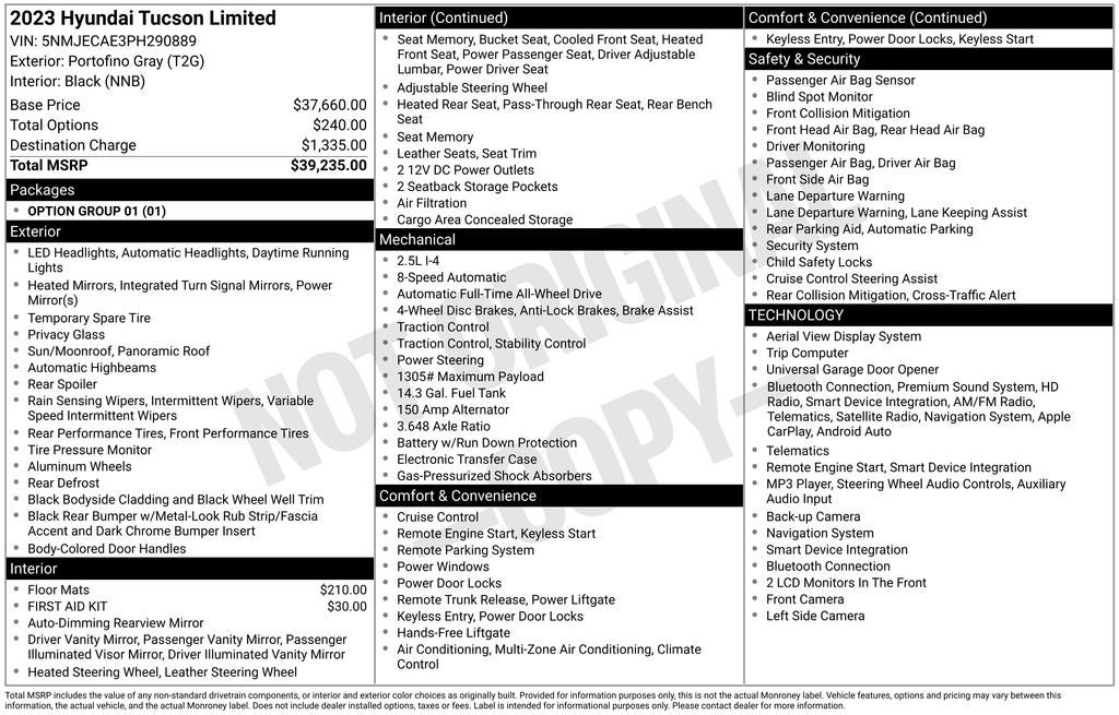 2023 Hyundai TUCSON Limited