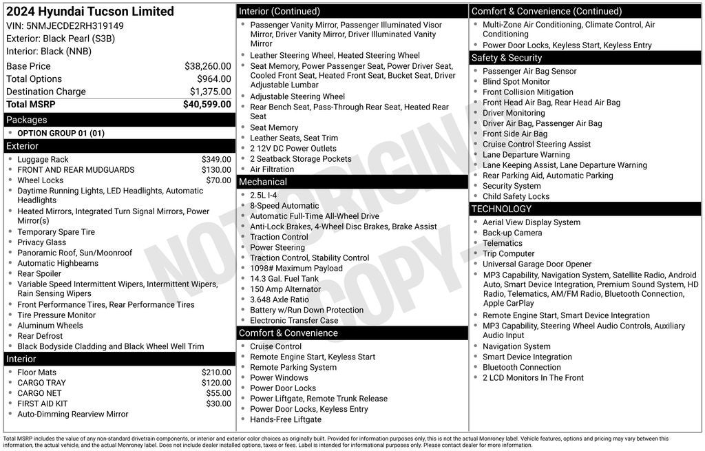2024 Hyundai TUCSON Limited
