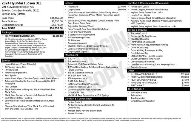 2024 Hyundai TUCSON SEL