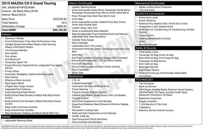 2015 Mazda Mazda CX-5 Grand Touring