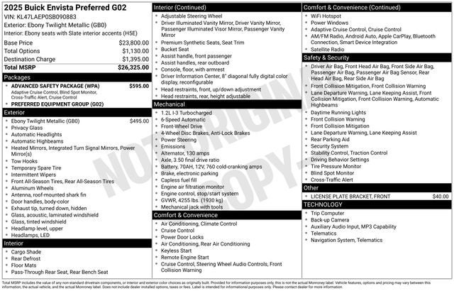 2025 Buick Envista Preferred FWD
