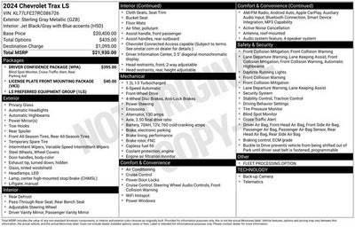 2024 Chevrolet Trax LS